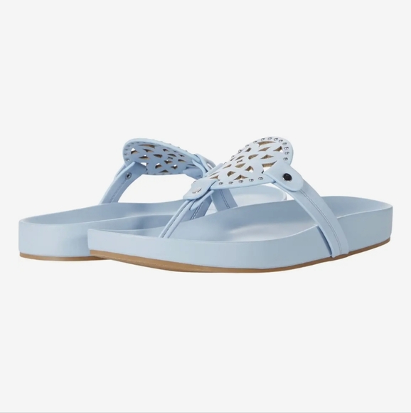 NWT Dolce Vita Prisma Medallion Thong Flip Flop Sandals in Powder Blue - Picture 2 of 15